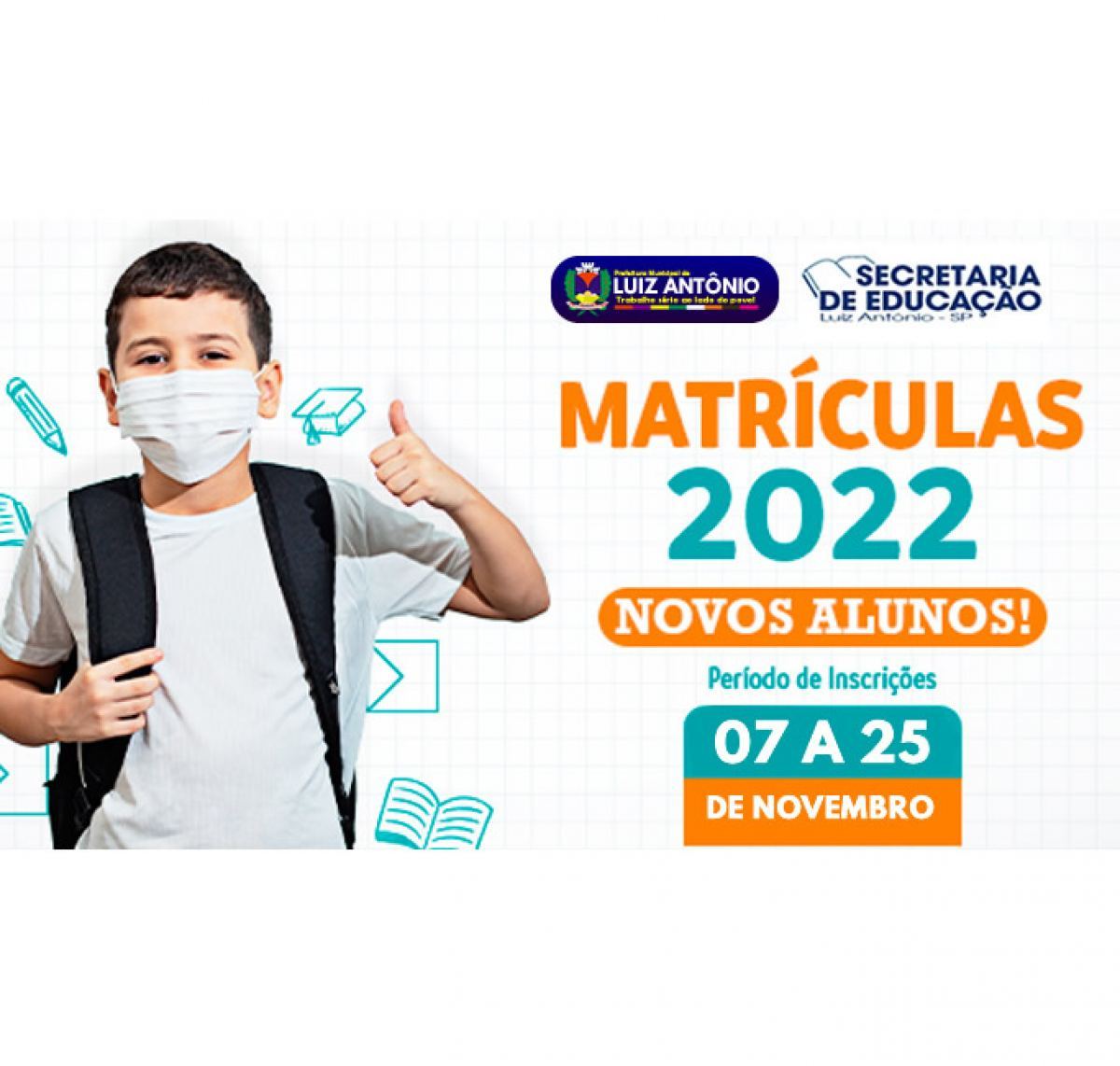 MATRICULAS ABERTAS 2023 PARA NOVOS ALUNOS