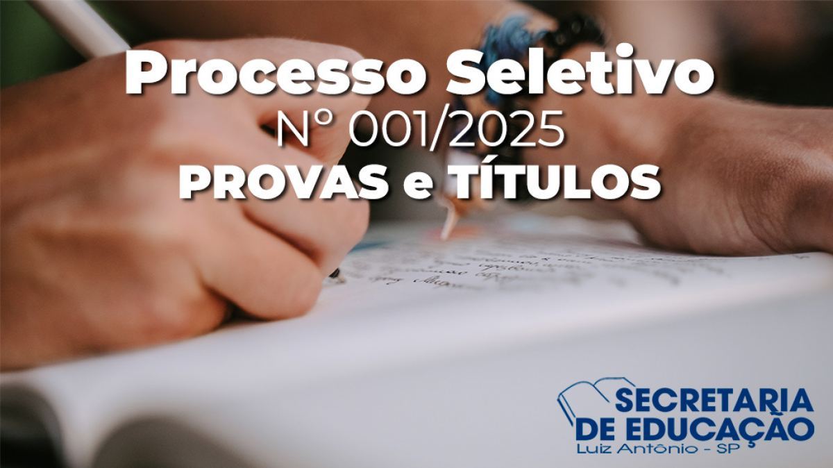 Processo Seletivo Nº 001/2025