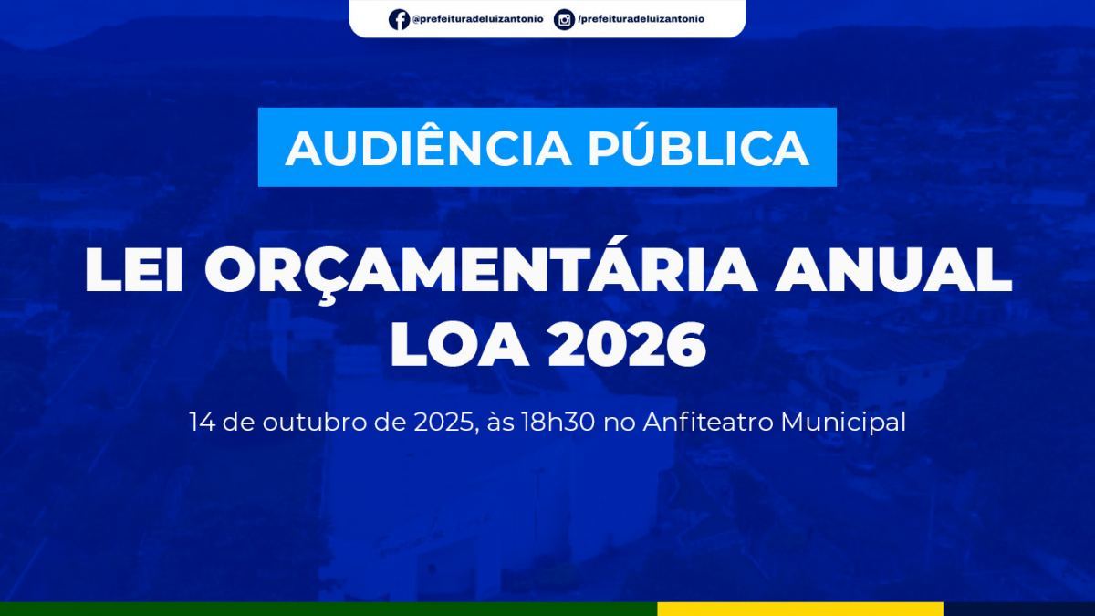 AUDIÊNCIA PÚBLICA - LEI ORÇAMENTÁRIA ANUAL - 2026